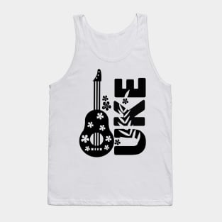 Ukulele Guitar Player Hawaii Music Tank Top